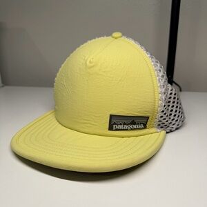 Patagonia Hat Duckbill Mesh Trail Running Cycling Fishing Hat Cap Lime ONE SIZE